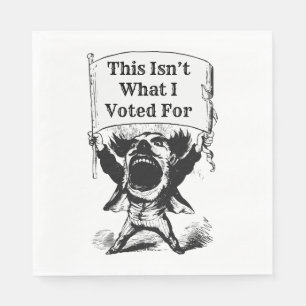 Guardanapo De Papel Não foi por isso que votei