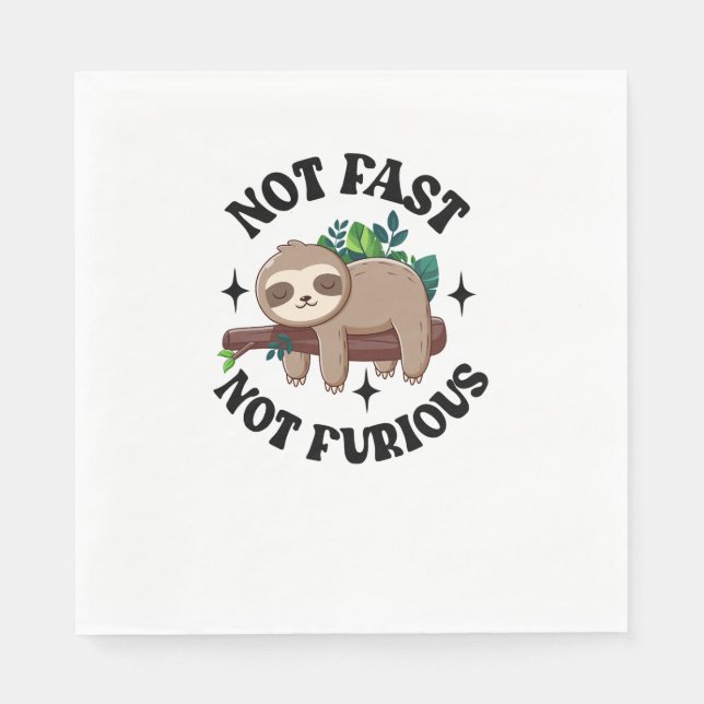 Guardanapo De Papel Não Rápido Não Engraçado Engraçado Engraçado Sleep (Frente)