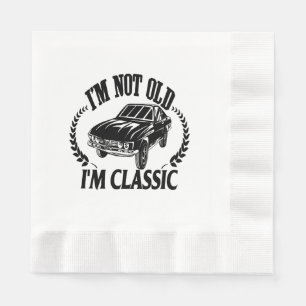Guardanapo De Papel Não sou velho sou clássico carro engraçado