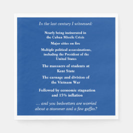 Guardanapo De Papel Não tenha tanto medo de apoiar Joe Biden