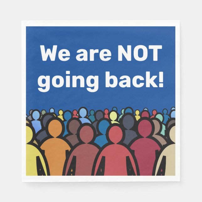 Guardanapo De Papel Não vamos voltar (Frente)