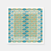 Napkin colorido com padrão de tecido africano