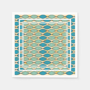 Guardanapo De Papel Napkin colorido com padrão de tecido africano