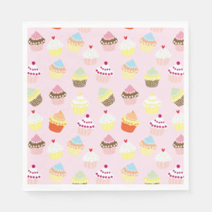 Guardanapo De Papel NAPKIN DE PADRÃO DE cupcakes
