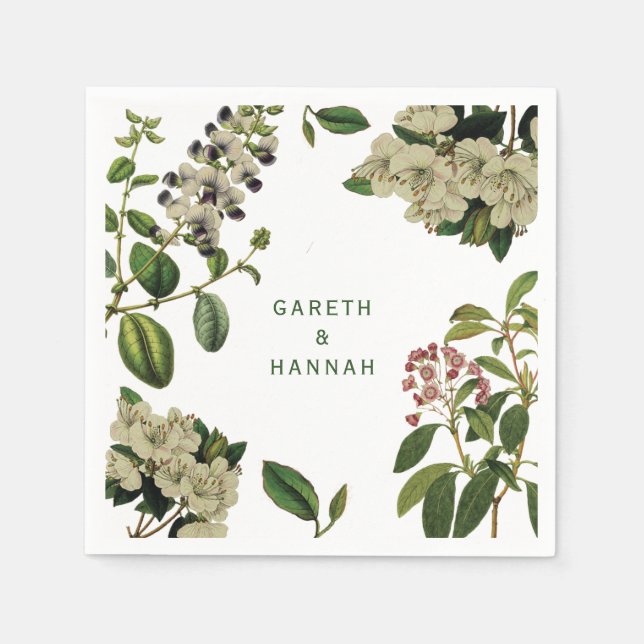 GUARDANAPO DE PAPEL NAPKIN DE PAPEL BOTÂNICO (Frente)