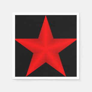 Guardanapo De Papel Napkin de Papel Estrela Vermelha