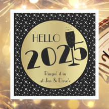 Napkin de Papel feliz ano novo