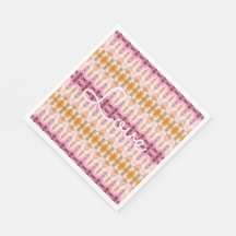 Napkin Do Designer De Papel Com Padrão De Aquarela