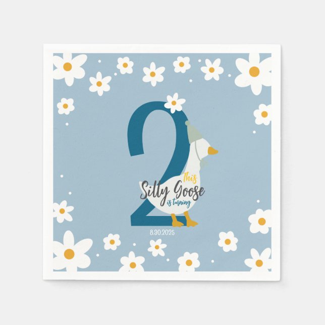 Guardanapo De Papel Napkin do Partido Ganso bobo (Frente)