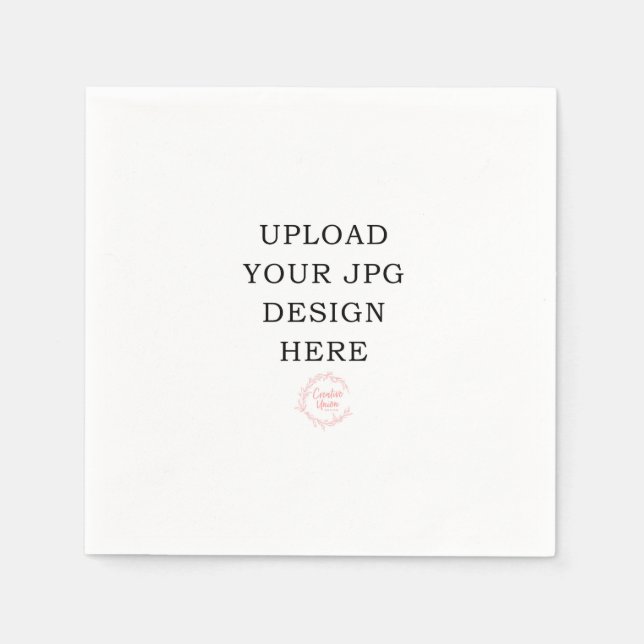 Guardanapo De Papel Napkin impresso Carregue seu próprio design (Frente)