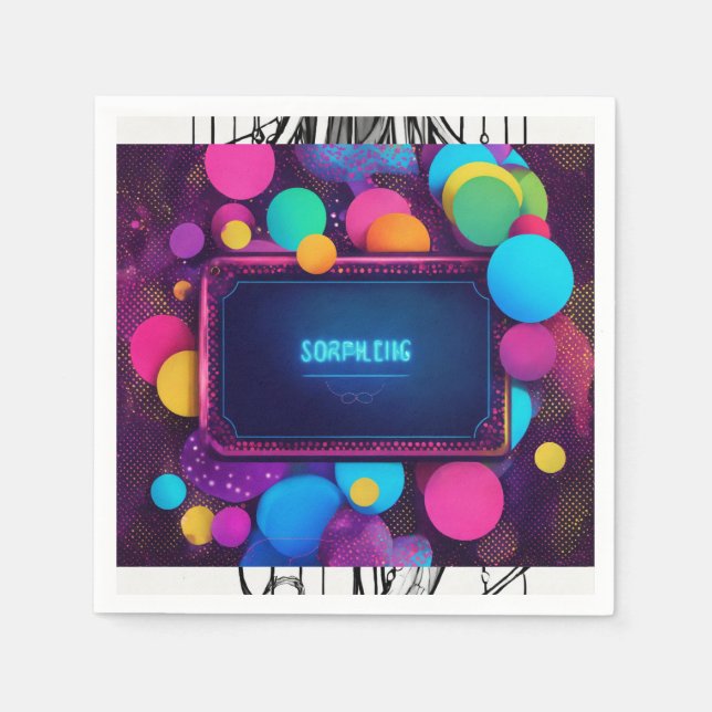 Guardanapo De Papel Napkin Nouveau: Elevem sua experiência de jantar c (Frente)