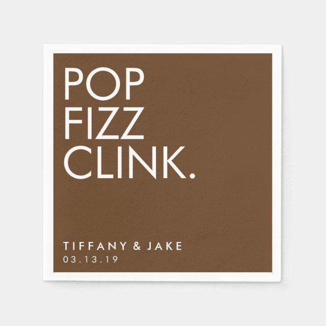 Guardanapo De Papel Napkin - Pop Fizz Clink (Frente)