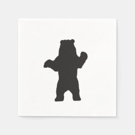 Guardanapo De Papel Napkins de Papel Urso Negro