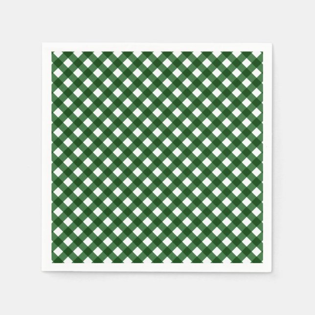 GUARDANAPO DE PAPEL NAPKINS DE PAPEL VERDE CHEX 16-NATAL (Frente)