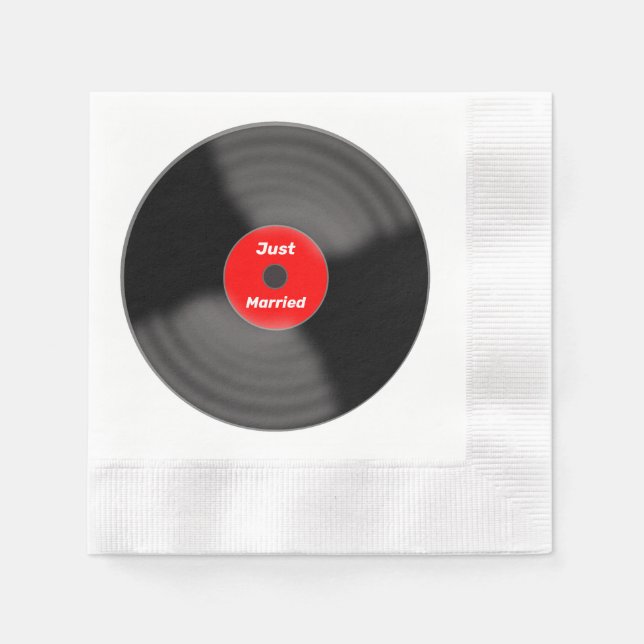 Guardanapo De Papel Napkins de Registro de recem casados (Frente)