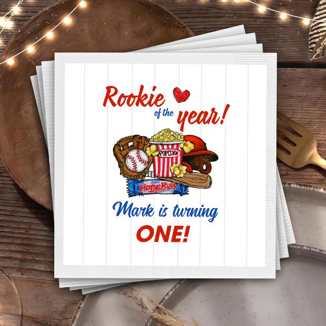 Guardanapo De Papel Napkins do Partido do primeiro aniversario de Base (Criador carregado)