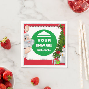Guardanapo De Papel Napkins Natal - Personalizado - Adicionar Imagem /