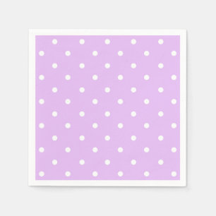 Guardanapo De Papel Nápoles Bolinhas Roxo-Claro