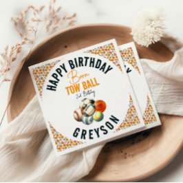 Guardanapo De Papel Nascer 2 Ball Sport Themed Boy Party