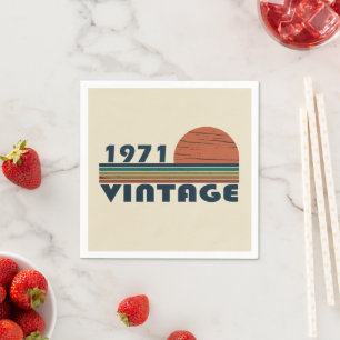 Guardanapo De Papel Nascer de aniversário de 1971