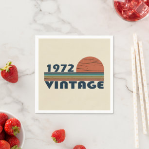 Guardanapo De Papel nascer de aniversário de 1972