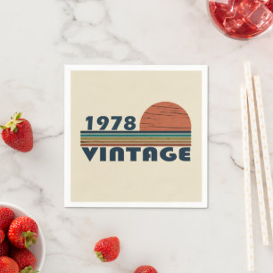 Guardanapo De Papel Nascer de aniversário de 1978