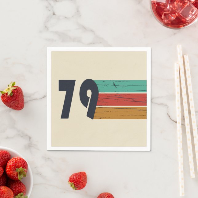 Guardanapo De Papel Nascer de aniversário de 1979 (Insitu)