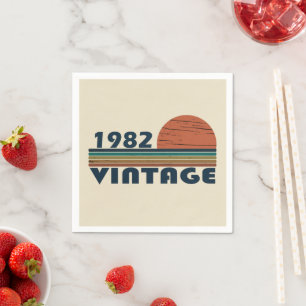 Guardanapo De Papel Nascer de aniversário de 1982