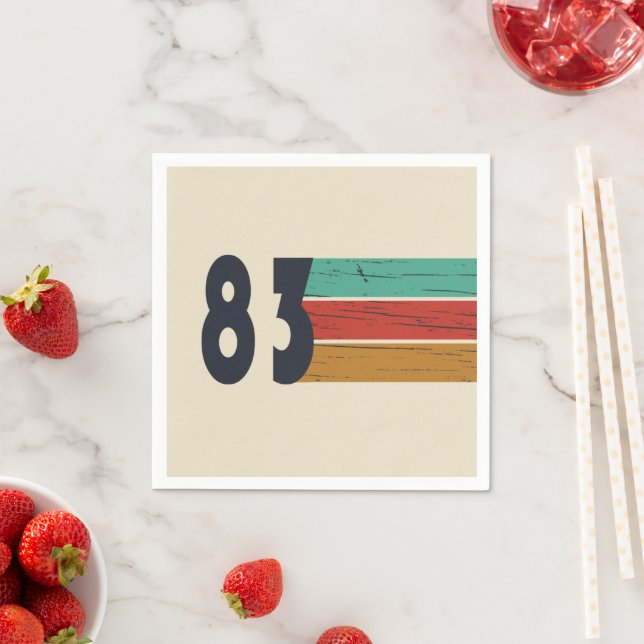 Guardanapo De Papel Nascer de aniversário de 1983 (Insitu)