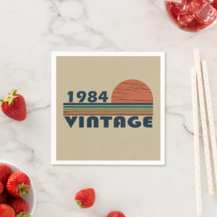 Guardanapo De Papel nascer de aniversário de 1984