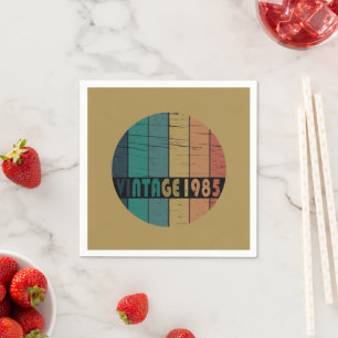 Guardanapo De Papel nascer em 1985 presente de aniversário de 40 anos