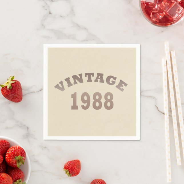 Guardanapo De Papel nascer em presente de aniversário de 1988 (Insitu)