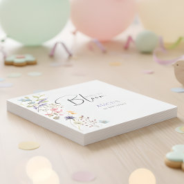 Guardanapo De Papel Nascer para florescer aniversário de criança de fl