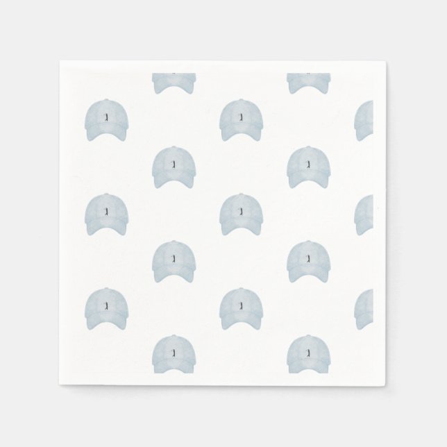 Guardanapo De Papel Nata boné de golfe azul (Frente)