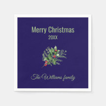 Natal Botânico Simples e Elegante