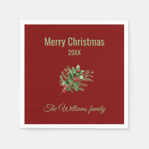 Natal Botânico Simples e Elegante