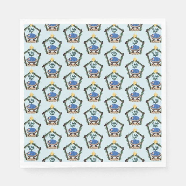 Guardanapo De Papel Natal da Aquarela (Frente)