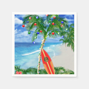 Guardanapo De Papel Natal da praia