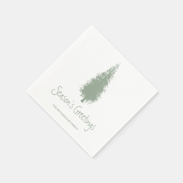 Guardanapo De Papel Natal das Árvores da Madeira (Canto)