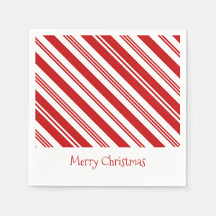 Guardanapo De Papel Natal de Candy Cane
