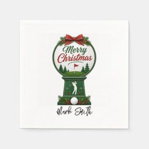 Guardanapo De Papel Natal de Golfe Vamos Par-Tee