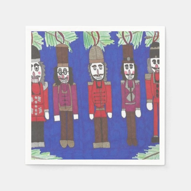 Guardanapo De Papel Natal do Nutcracker (Frente)