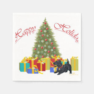 Guardanapo De Papel Natal do Terrier Escocês