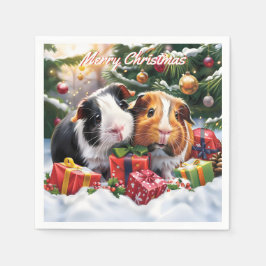 Guardanapo De Papel Natal dos Porcos-guineenses