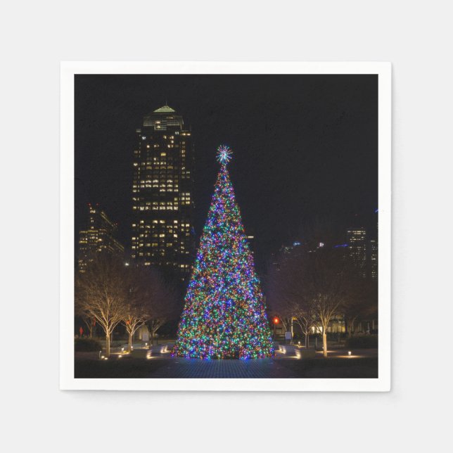 Guardanapo De Papel Natal Em Dallas Centro (Frente)