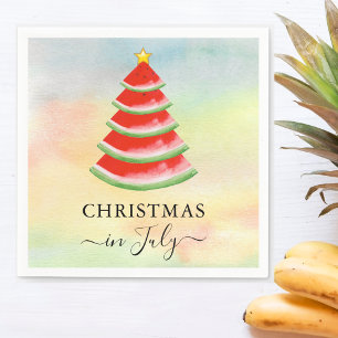 Guardanapo De Papel Natal em Julho Melancia