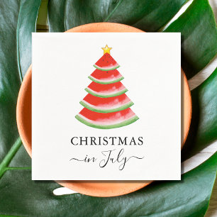 Guardanapo De Papel Natal em Julho Melancia