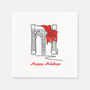 Guardanapo De Papel Natal feliz da ponte Brooklyn em Nova Iorque