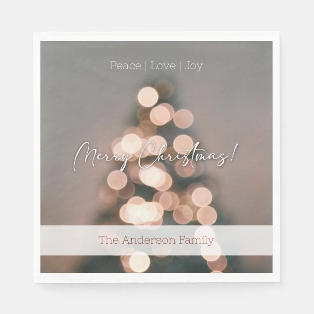 Guardanapo De Papel Natal Festivo Napkin - design de Natal quente (Frente)