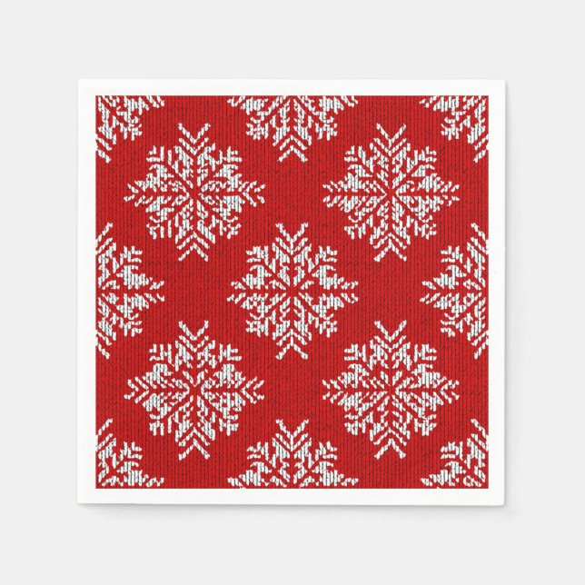 Guardanapo De Papel Natal Floco de Neve (Frente)